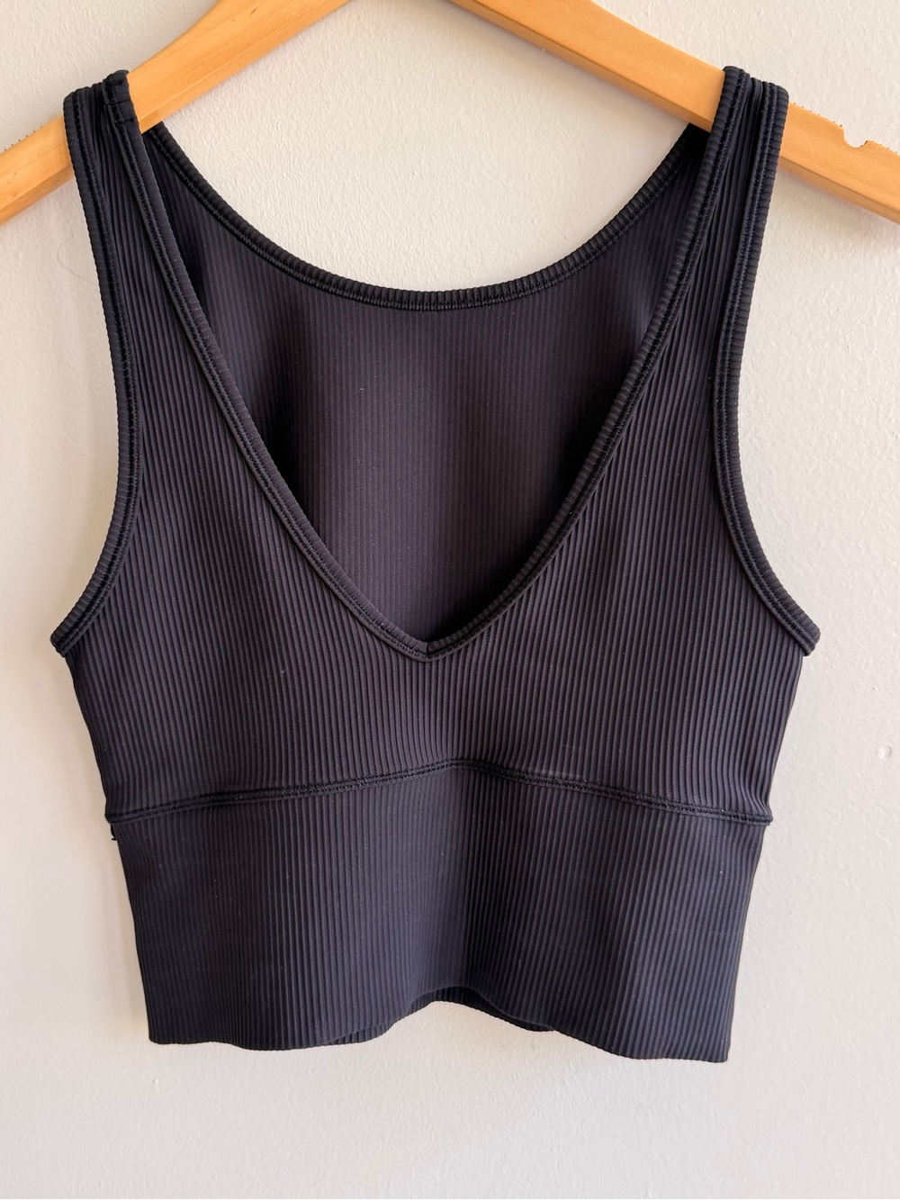 lululemon athletica Ribbed V-Neck Tank Bralette - Black